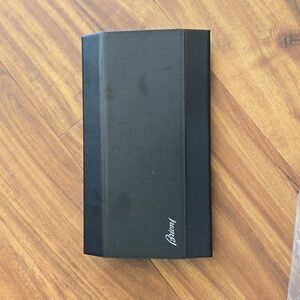 BRIONI SUNGLASSES CASE WITH CLEANING CLOTH Black NEW